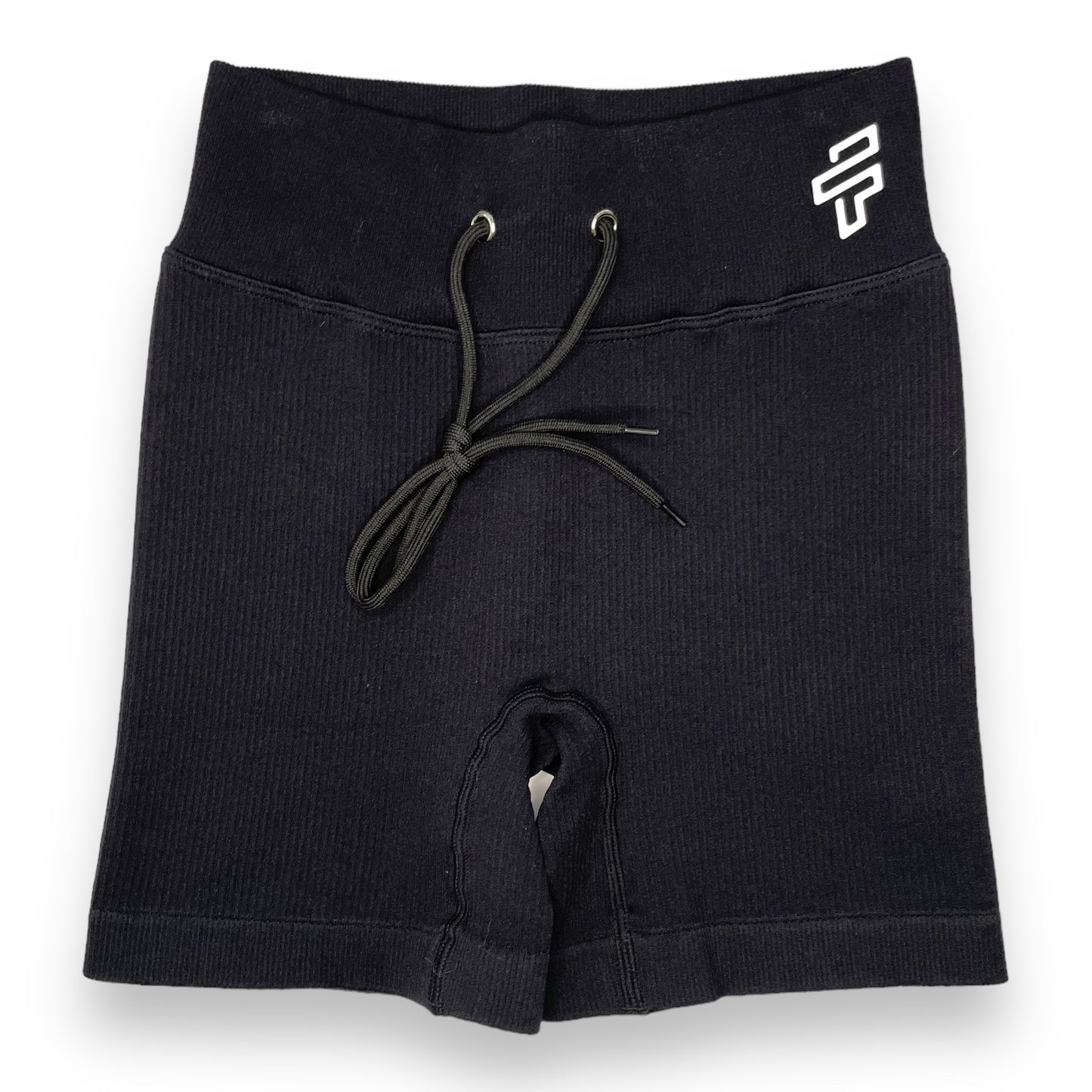 Black Ribbed Shorts